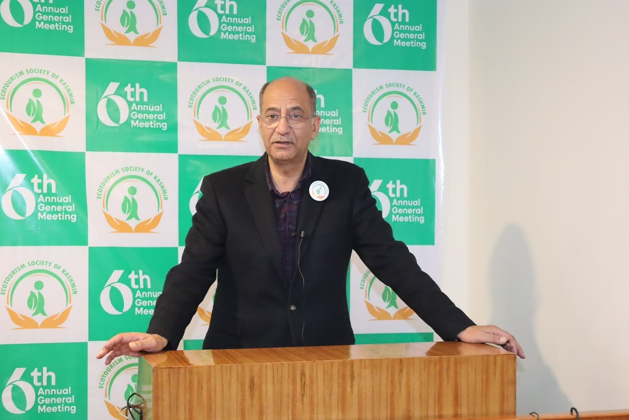 Senior member addressing the AGM